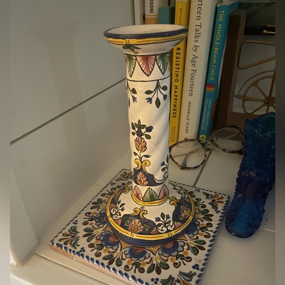 Portuguese candle stick  FREE tile